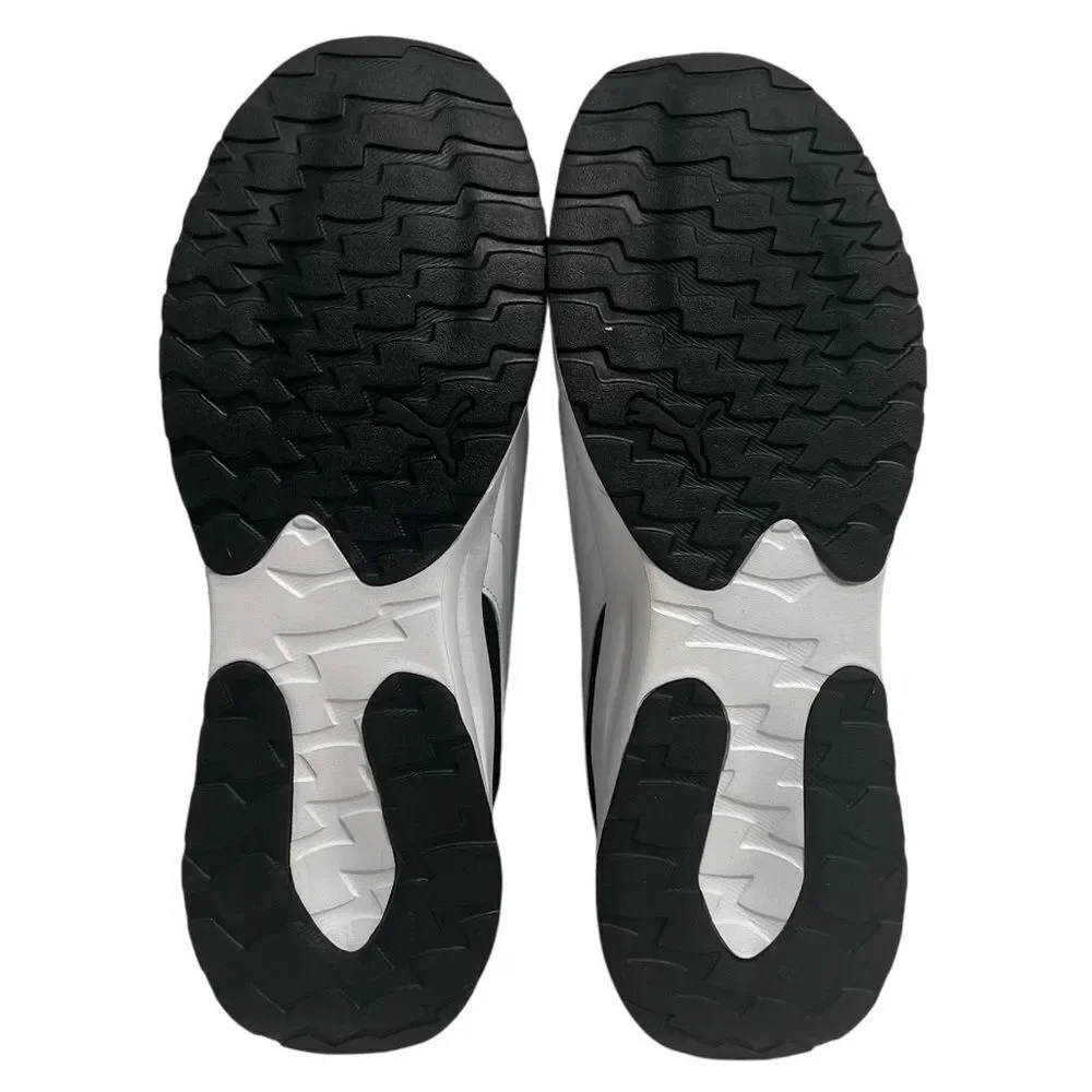 Puma Zip C Men's 12 Black White Mesh Athletic Sneakers NWOB Sportcore Athleisure
